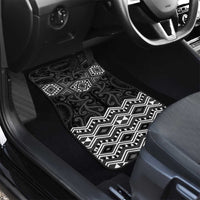 New Zealand Aotearoa Car Mats Black Taniko Art Maori Pattern LT05 - Polynesian Pride