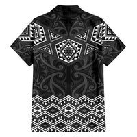 New Zealand Aotearoa Hawaiian Shirt Black Taniko Art Maori Pattern LT05 - Polynesian Pride