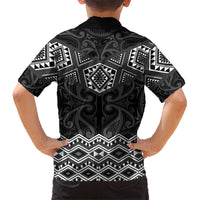 New Zealand Aotearoa Hawaiian Shirt Black Taniko Art Maori Pattern LT05 - Polynesian Pride
