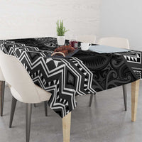 New Zealand Aotearoa Tablecloth Black Taniko Art Maori Pattern LT05 - Polynesian Pride