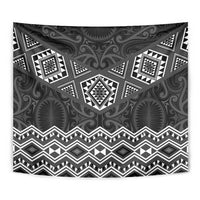 New Zealand Aotearoa Tapestry Black Taniko Art Maori Pattern