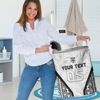 Custom Fiji 2026 Rugby Laundry Basket Fijian Tapa Pattern LT05 - Polynesian Pride