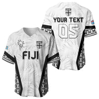 Custom Fiji 2026 Rugby Baseball Jersey Fijian Tapa Pattern LT05 - Polynesian Pride