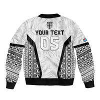 Custom Fiji 2026 Rugby Bomber Jacket Fijian Tapa Pattern LT05 - Polynesian Pride