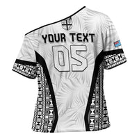 Custom Fiji 2026 Rugby Cross Shoulder Shirt Fijian Tapa Pattern LT05 - Polynesian Pride