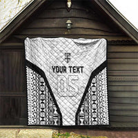 Custom Fiji 2026 Rugby Quilt Fijian Tapa Pattern LT05 - Polynesian Pride
