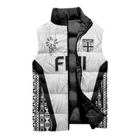 Custom Fiji 2026 Rugby Sleeveless Puffer Jacket Fijian Tapa Pattern LT05 - Polynesian Pride