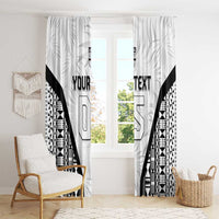 Custom Fiji 2026 Rugby Window Curtain Fijian Tapa Pattern LT05 - Polynesian Pride