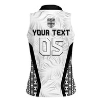 Custom Fiji 2026 Rugby Women Sleeveless Polo Shirt Fijian Tapa Pattern LT05 - Polynesian Pride