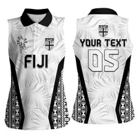 Custom Fiji 2026 Rugby Women Sleeveless Polo Shirt Fijian Tapa Pattern LT05 - Polynesian Pride