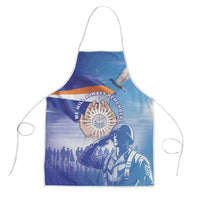 Marshall Islands Remembrance Day Apron We Will Always Remember LT05 Blue - Polynesian Pride