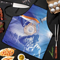 Marshall Islands Remembrance Day Apron We Will Always Remember LT05 Blue - Polynesian Pride