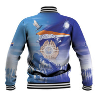 Personalised Marshall Islands Remembrance Day Baseball Jacket We Will Always Remember LT05 - Polynesian Pride