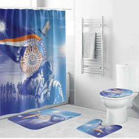 Marshall Islands Remembrance Day Bathroom Set We Will Always Remember LT05 Bathroom Set (4 pcs) Blue - Polynesian Pride