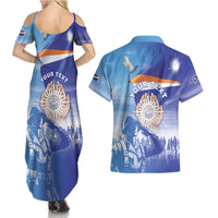 Personalised Marshall Islands Remembrance Day Couples Matching Summer Maxi Dress and Hawaiian Shirt We Will Always Remember LT05 - Polynesian Pride