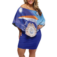 Personalised Marshall Islands Remembrance Day Family Matching Off Shoulder Short Dress and Hawaiian Shirt We Will Always Remember
