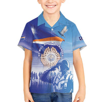 Personalised Marshall Islands Remembrance Day Family Matching Off Shoulder Short Dress and Hawaiian Shirt We Will Always Remember
