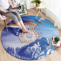Marshall Islands Remembrance Day Round Carpet We Will Always Remember LT05 - Polynesian Pride
