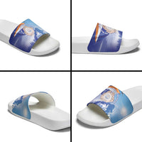 Marshall Islands Remembrance Day Slide Sandals We Will Always Remember LT05 - Polynesian Pride
