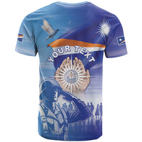 Personalised Marshall Islands Remembrance Day T Shirt We Will Always Remember LT05 - Polynesian Pride