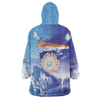 Personalised Marshall Islands Remembrance Day Wearable Blanket Hoodie We Will Always Remember LT05 - Polynesian Pride