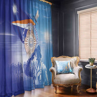 Marshall Islands Remembrance Day Window Curtain We Will Always Remember LT05 - Polynesian Pride