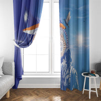 Marshall Islands Remembrance Day Window Curtain We Will Always Remember LT05 - Polynesian Pride