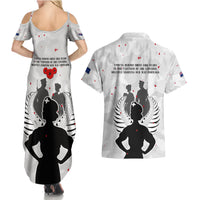 New Zealand ANZAC Day Couples Matching Summer Maxi Dress and Hawaiian Shirt For The Nurse Lest We Forget LT05 - Polynesian Pride