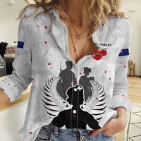 New Zealand ANZAC Day Women Casual Shirt For The Nurse Lest We Forget LT05 Female White - Polynesian Pride