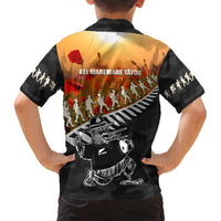 New Zealand ANZAC Rugby Hawaiian Shirt Soldier Fern With Kiwi Bird LT05 - Polynesian Pride