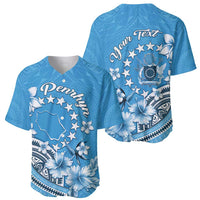 Personalised Penrhyn Gospel Day Baseball Jersey Cook Islands Tribal Pattern