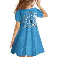 Personalised Penrhyn Gospel Day Family Matching Off Shoulder Maxi Dress and Hawaiian Shirt Cook Islands Tribal Pattern