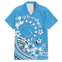 Personalised Penrhyn Gospel Day Hawaiian Shirt Cook Islands Tribal Pattern LT05 Blue - Polynesian Pride