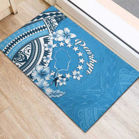 Penrhyn Gospel Day Rubber Doormat Cook Islands Tribal Pattern LT05 - Polynesian Pride