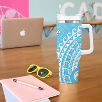 Cook Islands Mauke Tumbler With Handle Polynesian Tribal Tattoo LT05 - Polynesian Pride