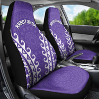Custom Cook Islands Rarotonga Car Seat Cover Polynesian Tribal Tattoo