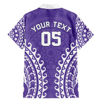 Custom Cook Islands Rarotonga Hawaiian Shirt Polynesian Tribal Tattoo