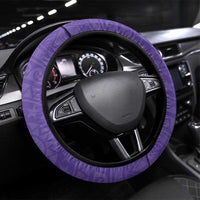 Cook Islands Rarotonga Steering Wheel Cover Polynesian Tribal Tattoo LT05 Universal Fit Purple - Polynesian Pride
