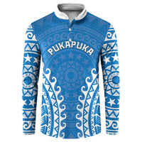 Custom Cook Islands Pukapuka Button Sweatshirt Polynesian Tribal Tattoo