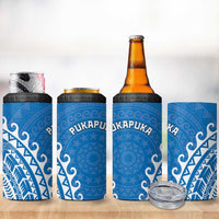 Cook Islands Pukapuka 4 in 1 Can Cooler Tumbler Polynesian Tribal Tattoo LT05 - Polynesian Pride