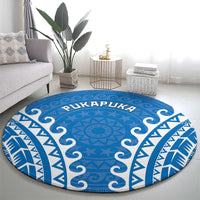 Custom Cook Islands Pukapuka Round Carpet Polynesian Tribal Tattoo