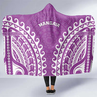 Cook Islands Mangaia Hooded Blanket Polynesian Tribal Tattoo LT05 One Size Pink - Polynesian Pride