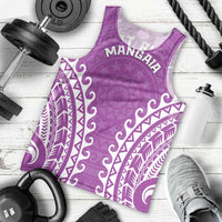 Custom Cook Islands Mangaia Men Tank Top Polynesian Tribal Tattoo