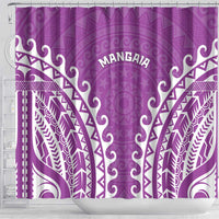 Custom Cook Islands Mangaia Shower Curtain Polynesian Tribal Tattoo