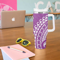 Cook Islands Mangaia Tumbler With Handle Polynesian Tribal Tattoo LT05 - Polynesian Pride