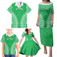 Custom Cook Islands Mitiaro Family Matching Puletasi and Hawaiian Shirt Polynesian Tribal Tattoo