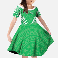 Custom Cook Islands Mitiaro Family Matching Tank Maxi Dress and Hawaiian Shirt Polynesian Tribal Tattoo