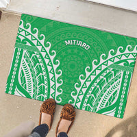 Cook Islands Mitiaro Rubber Doormat Polynesian Tribal Tattoo LT05 - Polynesian Pride