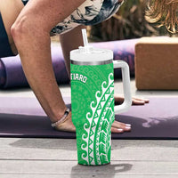 Cook Islands Mitiaro Tumbler With Handle Polynesian Tribal Tattoo LT05 - Polynesian Pride