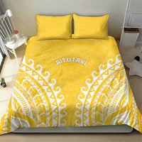 Custom Cook Islands Aitutaki Bedding Set Polynesian Tribal Tattoo